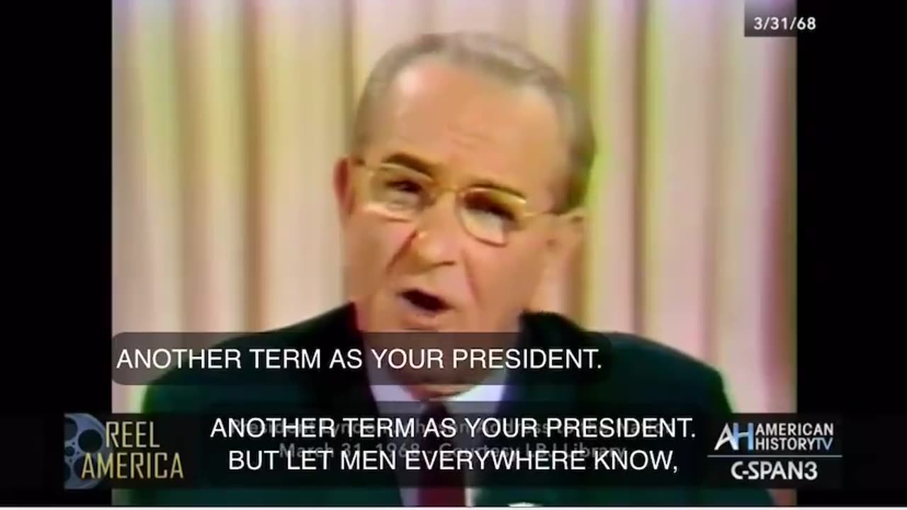 When LBJ announced he would not seek reelection in 1968, he gave a 40 minute address