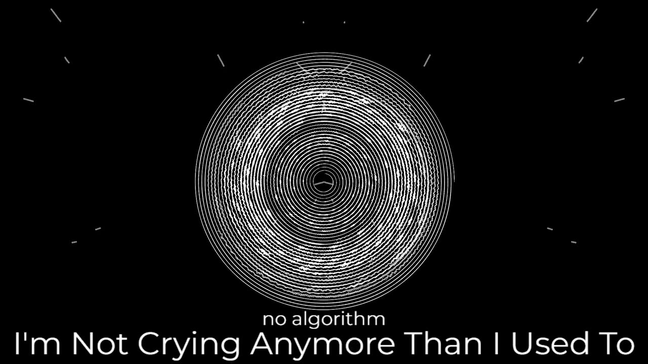 (Sin Copyright) no algorithm - Im Not Crying Anymore Than I Used To
