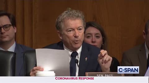 Rand Paul Tears Into Fauci Over Funding Wuhan Gain of Function Research