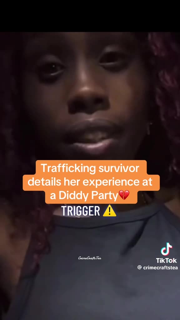 Child Sex Trafficking Survivor Describing the Abuse She Edured as a Party Favor