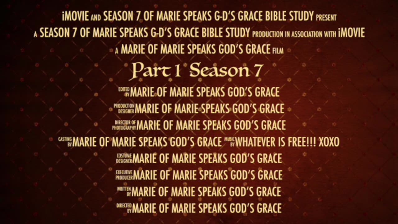 Part 1 Season 7 Marie Speaks G-ds Grace #thankyouhashem