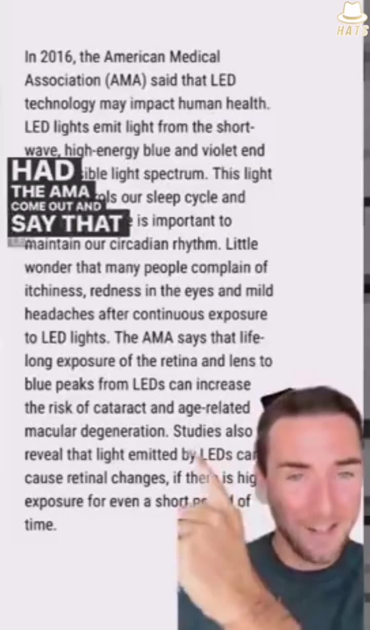 LED lights exposed
