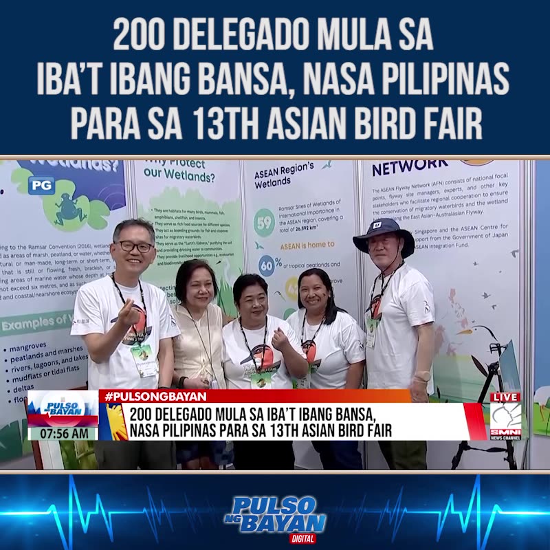 200 delegado mula sa ibat ibang bansa, nasa Pilipinas para sa 13th Asian Bird Fair