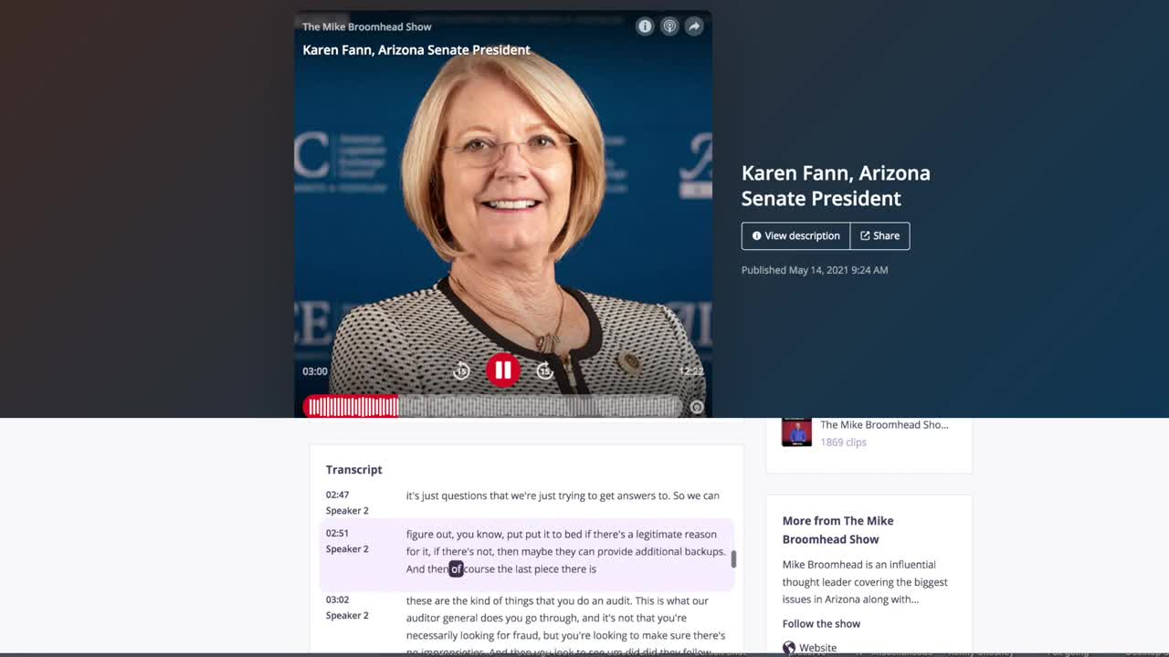 Arizona Senator Fann on the Findings Letter