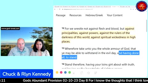 God Is Real 02-10-23 Gods Abundant Provision Day 8 - Pastor Chuck Kennedy