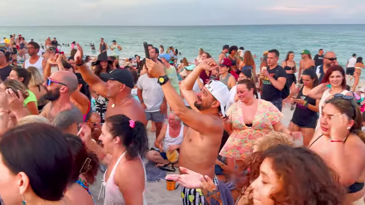 Miami Beach Sand Party: Wildest Beach Walk Youll Ever See