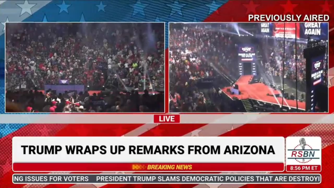 President Trumps CLOSING REMARKS - NESARA Written ALL OVER THEM - Glendale, AZ - 8/23/24
