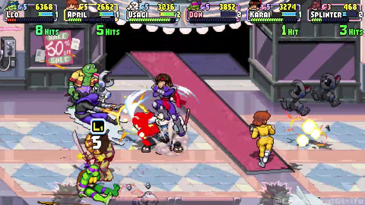 TMNT Shredders Revenge Dimension Shellshock DLC - Story Gnarly Difficulty 6 Players Co op Longplay