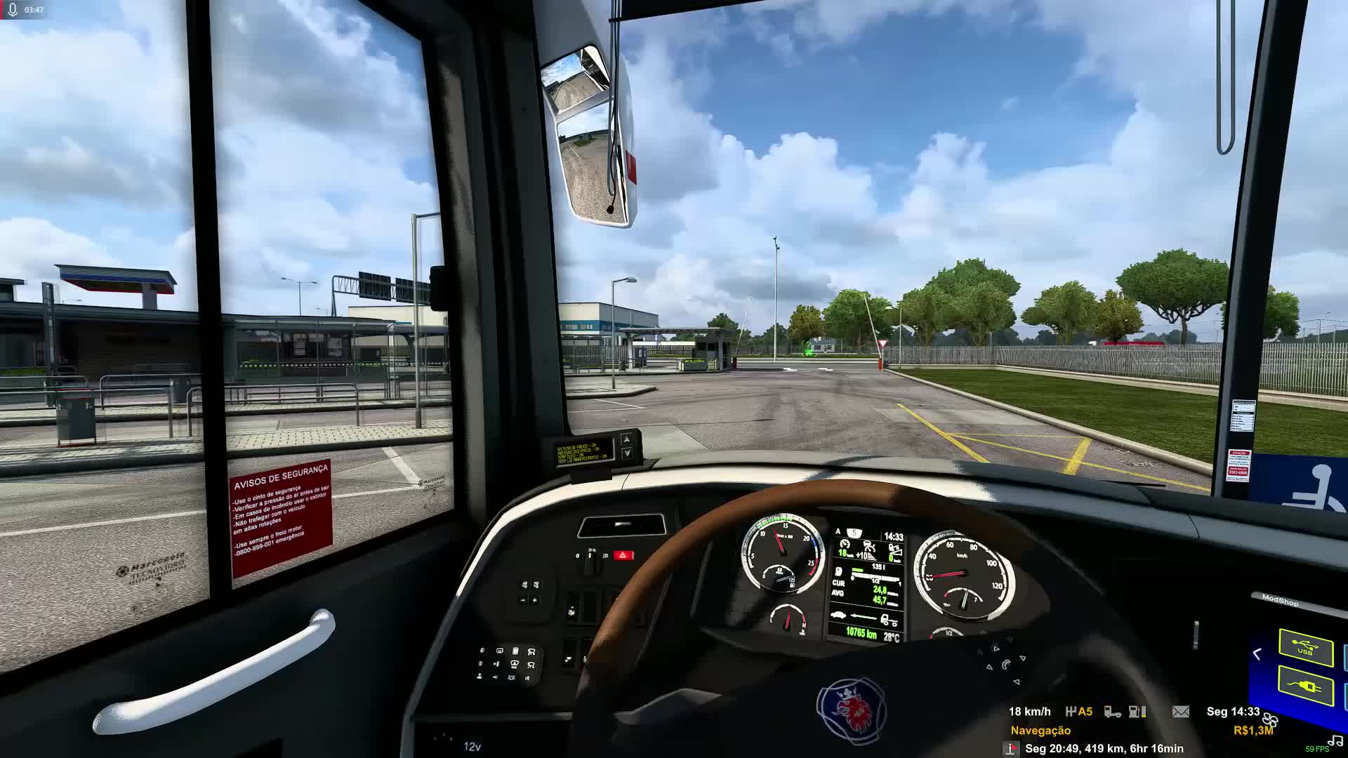 ABREU E LIMA/PE x PATOS/PB - G8 1800 DD MODSHOP - EAA 1.45 - EURO TRUCK SIMULATOR 2 1.45