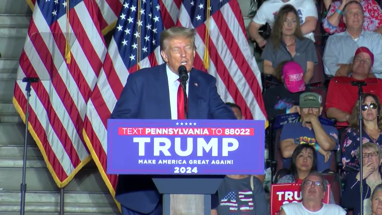 Trump Speech in Erie, PA 29 July 23 | will fight to make America great - DJT