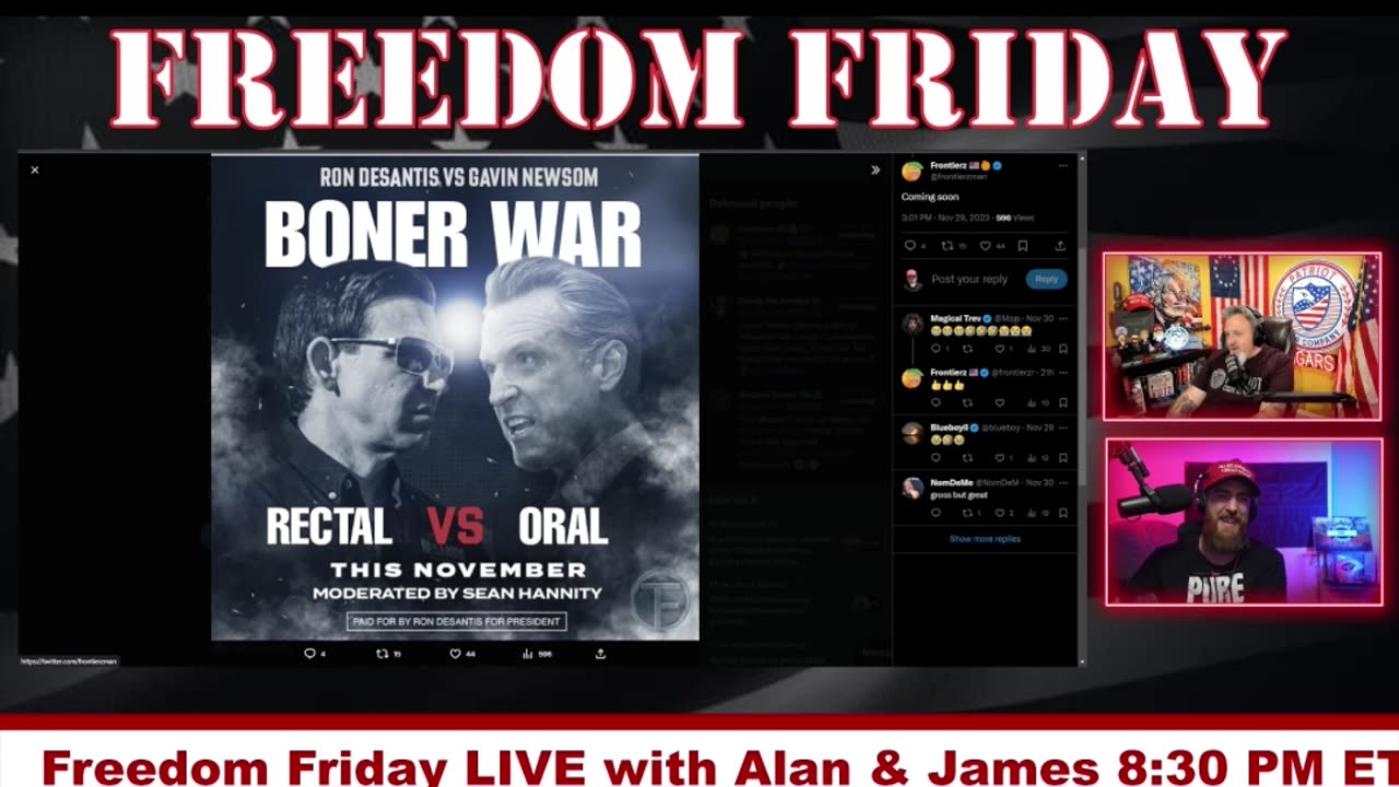Freedom Friday Memes of The Week 12/01/23 with James & Alan